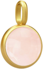 "Prime Pendant - Gold/Milky Rose Halskæde Hængesmykke Pink Julie Sandlau"