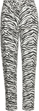 Zebra Bottoms Jeans Straight-regular Multi/patterned Mango