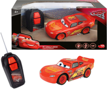 Cars - Lightning Mcqueen Single Drive Toys Toy Cars & Vehicles Toy Cars Rød Jada Toys*Betinget Tilbud