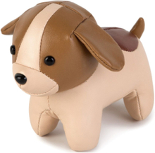 Tiny Friends - Adrien The Dog Toys Soft Toys Stuffed Animals Brun Little Big Friends*Betinget Tilbud