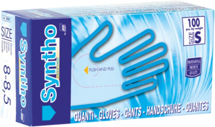 Confezione da 100 Guanti in nitrile Syntho Powder free taglia S
