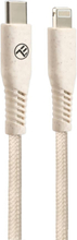 Tellur Green Data Cable Type-C To Lightning 2.4A PD20W 1m nylon Cream