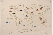 ferm LIVING - The World Textile Map Off-White ferm LIVING
