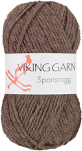 Sportsragg Garn Ullmix 50 g Ljusbrun 519 Viking Garn