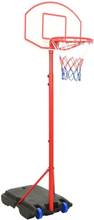 Flyttbar basketkorg justerbar 200-236 cm