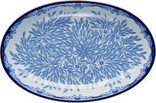Rörstrand Ostindia Floris ovalt serveringsfat 33 x 22 cm, blå