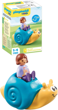 Playmobil 1.2.3: Gyngesnegl Med Ranglefunksjon - 71322 Toys Playmobil Toys Playmobil 1.2.3 Multi/mønstret PLAYMOBIL*Betinget Tilbud