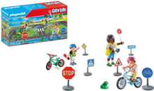 "Playmobil City Life Cykeltræning - 71332 Toys Playmobil Toys Playmobil City Life Multi/patterned PLAYMOBIL"