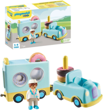 Playmobil 1.2.3: Doughnut Truck With Stacking And Sorting Feature - 71325 Toys Playmobil Toys Playmobil 1.2.3 Multi/patterned PLAYMOBIL