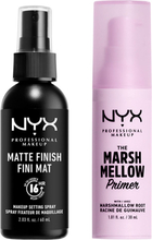 NYX Professional Makeup Prep & Set Prep & Set DUO - Marshmellow Primer + Setting Spray Matte Finish