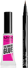 NYX Professional Makeup LIFT & SNATCH! LIFT & SNATCH! BROW TINT PEN Ash Brown + The Brow Glue clear