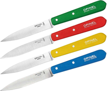 Opinel Küchenmesser, Set mit 4 Messern, verschiedene Farben