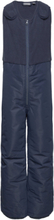 Pants W. Fleece Top Outerwear Snow-ski Clothing Snow-ski Pants Navy Color Kids