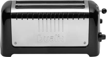 Dualit - Lite brødtrister lang 4 skiver blank svart