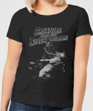 Universal Monsters Creature From The Black Lagoon Black and White Women's T-Shirt - Black - S - Black