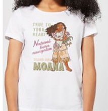 Moana Natural Born Navigator Women's T-Shirt - White - S - White