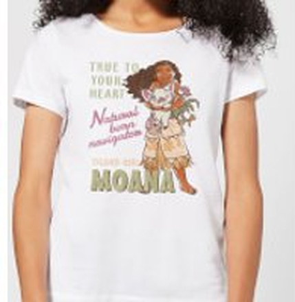 Moana Natural Born Navigator Women's T-Shirt - White - L - White