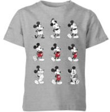 Disney Evolution Nine Poses Kids' T-Shirt - Grey - 3-4 Years