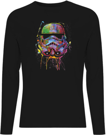 Star Wars Paint Splat Stormtrooper Unisex Long Sleeve T-Shirt - Black - L