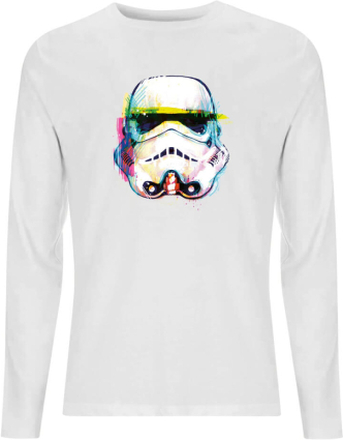 Star Wars Classic Stormtrooper Paintbrush Unisex Long Sleeve T-Shirt - White - M