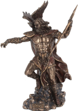 Zeus - Bronsfärgad Figur 30 cm