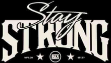 Stay Strong Logo Men's T-Shirt - Black - 3XL - Black