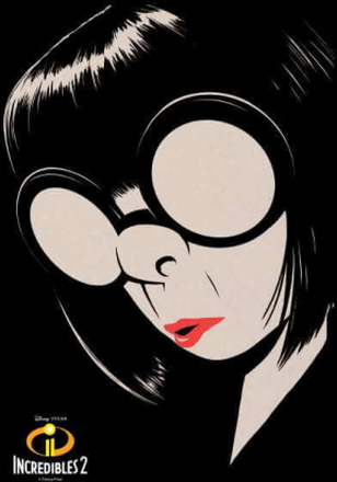 Incredibles 2 Edna Mode Women's Sweatshirt - Black - L