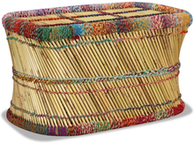 Soffbord bambu med chindidetaljer flerfärgad