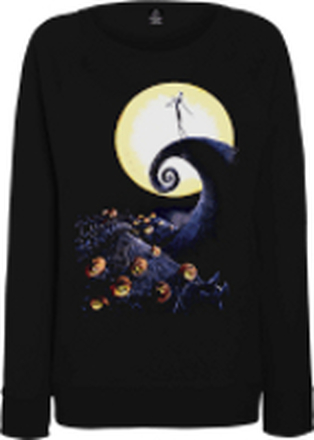 Disney The Nightmare Before Christmas Jack Skellington Pumpkin King Colour Women's Black Sweatshirt - XXL