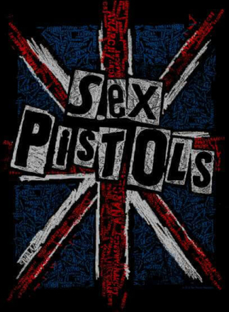 Sex Pistols Union Jack Herren T-Shirt - Schwarz - 3XL