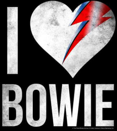 David Bowie I Love Bowie Men's T-Shirt - Black - 4XL