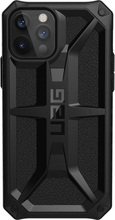 UAG - Monarch backcover hoes - iPhone 12 / iPhone 12 Pro - Zwart + Lunso Tempered Glass