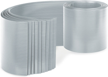 Insynsskydd staketpaneler PVC-hårdplast 2,53 x 0,19 m