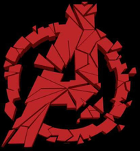 Avengers Endgame Shattered Logo Hoodie - Black - S