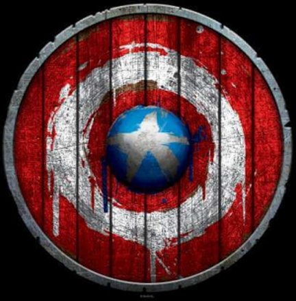 Marvel Captain America Wooden Shield Sweatshirt - Black - L
