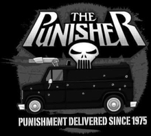 Marvel The Punisher Battle Van Men's T-Shirt - Black - 5XL
