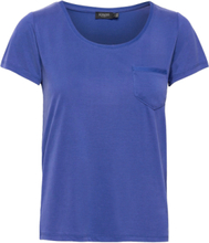 Slcolumbine Tee T-shirts & Tops Short-sleeved Blå Soaked In Luxury*Betinget Tilbud