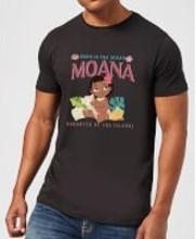 Disney Moana Born In The Ocean Men's T-Shirt - Black - S - Black