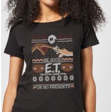 E.T. the Extra-Terrestrial Be Good or No Presents Women's T-Shirt - Black - S