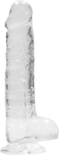 RealRock: Crystal Clear Realistic Dildo, 19 cm