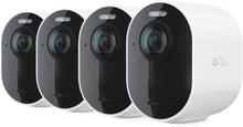 Arlo Ultra 2 Spotlight Trådlös Övervakningskamera 4-pack Vit