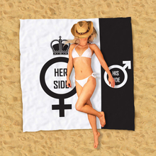 Strandhandduk Hennes/Hans-sida