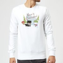 DC Nice Is Overrated Christmas Jumper - White - M