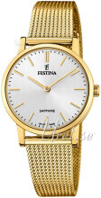 Festina F20023-1 Swiss Made Sølvfarvet/Gul guldtonet stål Ø29 mm