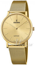 Festina F20022-2 Swiss Made Guld/Gul guldtonet stål Ø39 mm