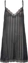 Smilla Stripe Strap Dress Nattlinne Black Missya