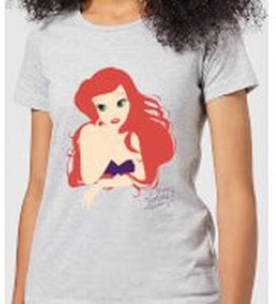 Disney Princess Colour Silhouette Ariel Women's T-Shirt - Grey - M