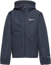 Stormy Point Jacket K Sport Rainwear Jackets Blue Jack Wolfskin