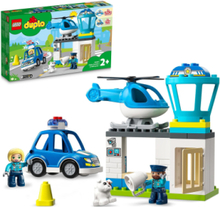 Rescue Police Station & Helicopter Toy Set Toys LEGO Toys LEGO DUPLO Multi/mønstret LEGO*Betinget Tilbud