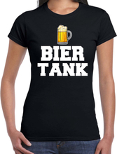 Drank t-shirt bier tank zwart voor dames - Drank / bier fun t-shirt